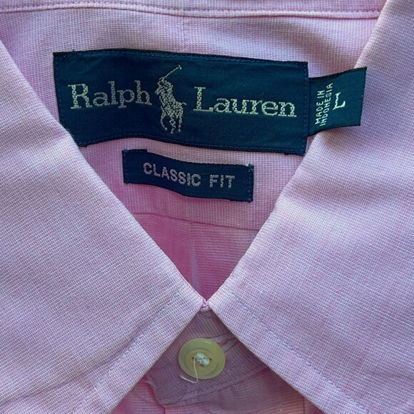Ralph Lauren Pink Large Shirt - Picture 2 of 2